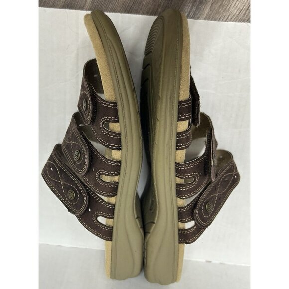 Earth Spirit Sandals Women’s 11 Brown Suede Gelron Cusion Slip On Shoes Slide - Picture 5 of 8